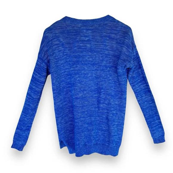 Hollister Women's Blue Knit Long Line Open Front Cardigan Sweater Size Small - Picture 4 of 13